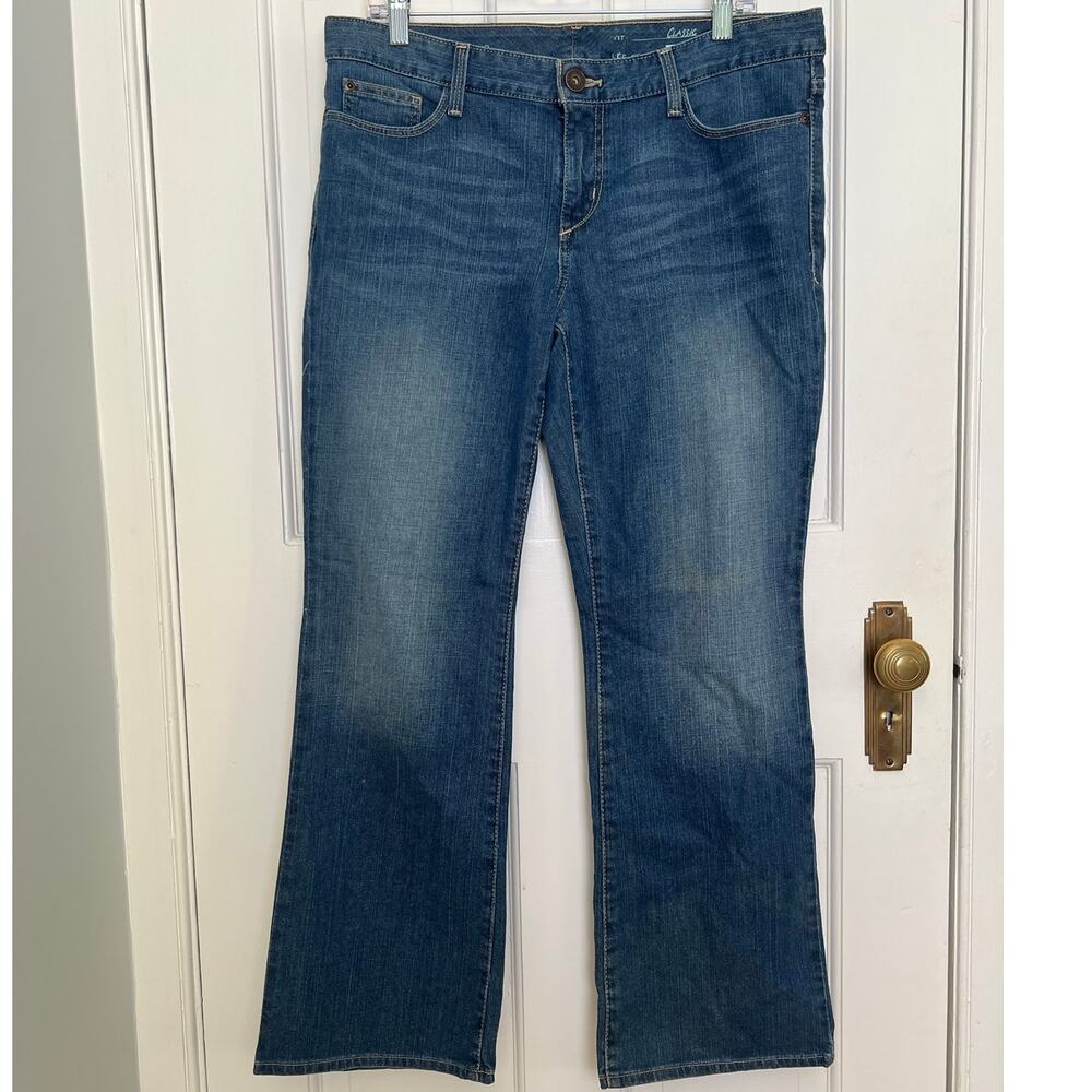 Eddie Bauer Classic Bootcut Jeans Medium Wash Medium Rise Denim Women's 12